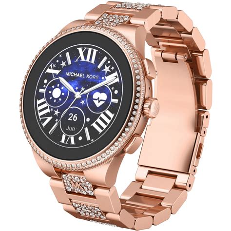 michael kors smart watch rose